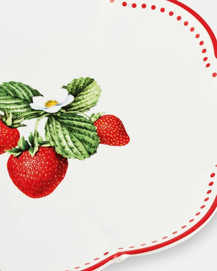 Tutti Frutti Dessert Plate Red Women Aquazzura Dinnerware Tutti Frutti Dessert Plate Red Women Aquazzura Dinnerware
