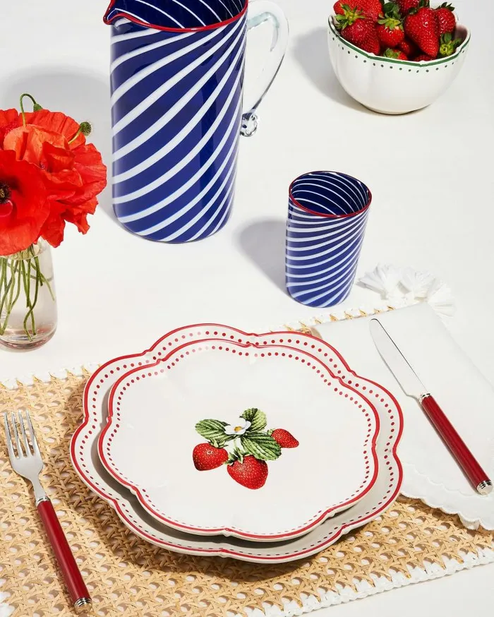 Tutti Frutti Dessert Plate Red Women Aquazzura Dinnerware Tutti Frutti Dessert Plate Red Women Aquazzura Dinnerware