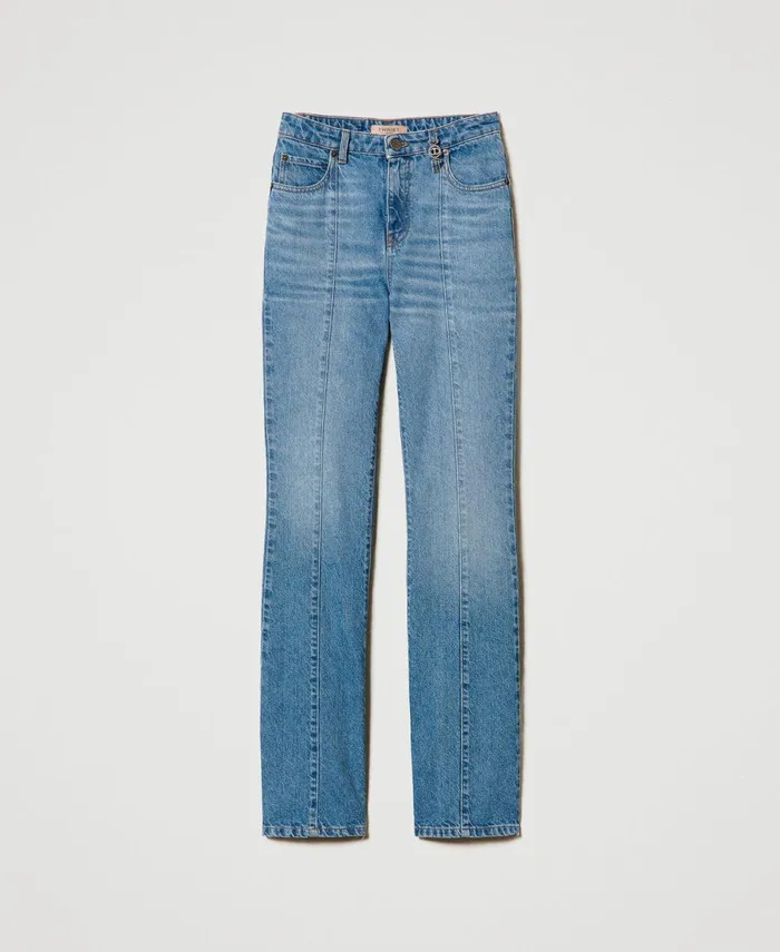 Twinset FivePocket Flared Jeans Denim Women Jeans Twinset FivePocket Flared Jeans Denim Women Jeans