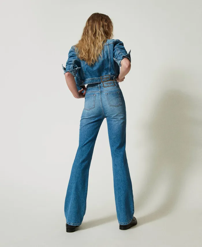 Twinset FivePocket Flared Jeans Denim Women Jeans Twinset FivePocket Flared Jeans Denim Women Jeans
