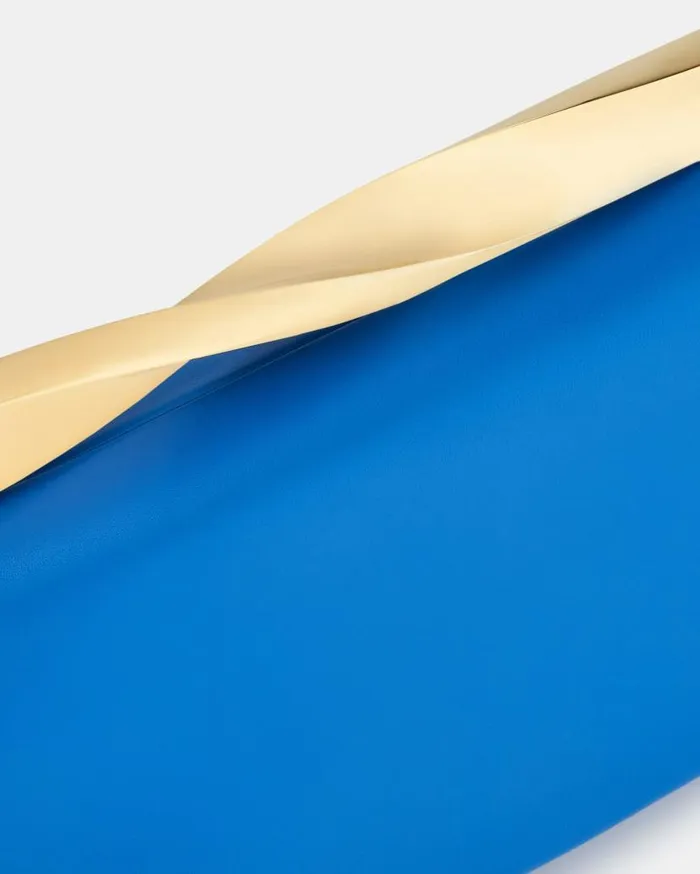 Twist Clutch Blue Women Aquazzura Clutch Bags Twist Clutch Blue Women Aquazzura Clutch Bags