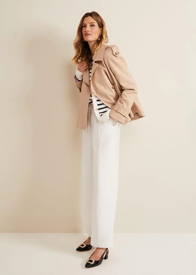 Tyla White Wide Leg Trouser White Women Phase Eight Trousers