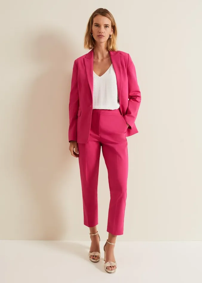 Ulrica Tapered Suit Trousers Hot Pink Women Phase Eight Trousers