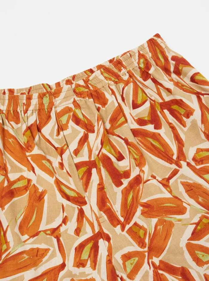 Underwear Men Universal Works Universal Works Boxer Short In Terracotta Artist Flower Lincot