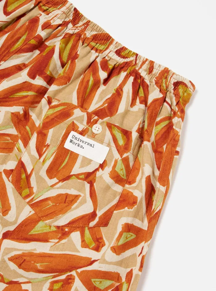 Underwear Men Universal Works Universal Works Boxer Short In Terracotta Artist Flower Lincot