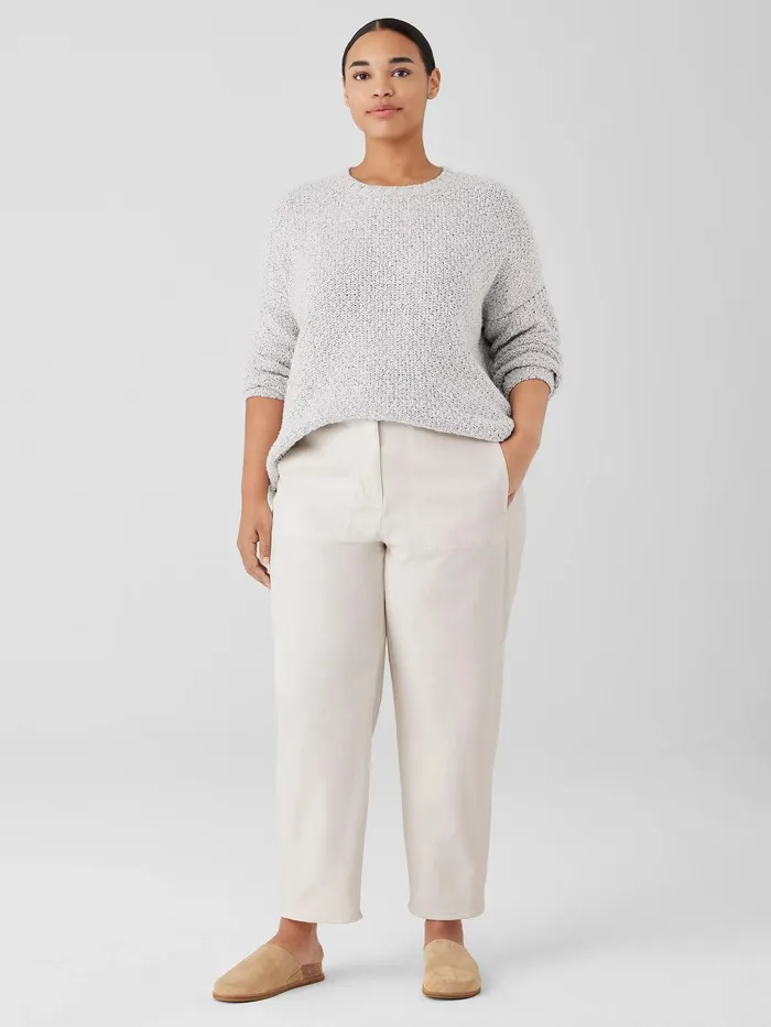 Undyed Organic Cotton Denim Lantern Jean Undyed Natural Women Eileen Fisher Pants Shorts and Jumpsuits