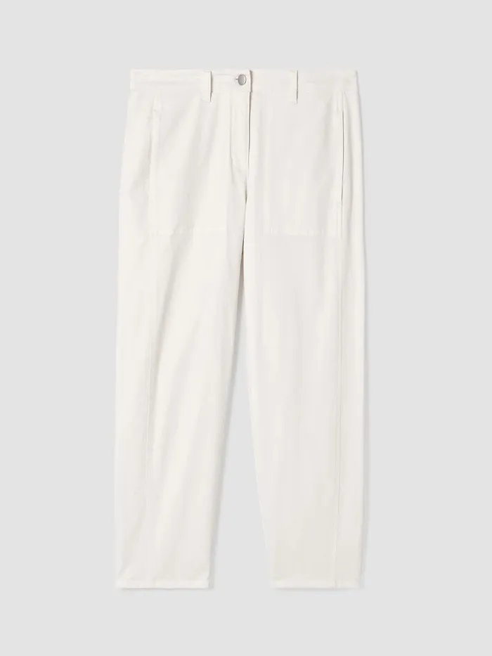 Undyed Organic Cotton Denim Lantern Jean Undyed Natural Women Eileen Fisher Pants Shorts and Jumpsuits