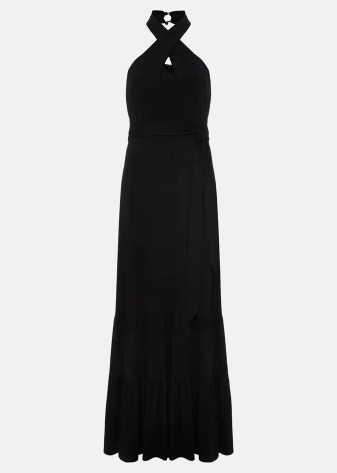 Valeria Jersey Halter Neck Dress Black Women Phase Eight Dresses