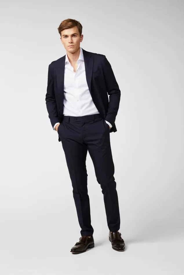 Van Laack Blazers Men Cotton Stretch Jacket Blue Van Laack Blazers Men Cotton Stretch Jacket Blue