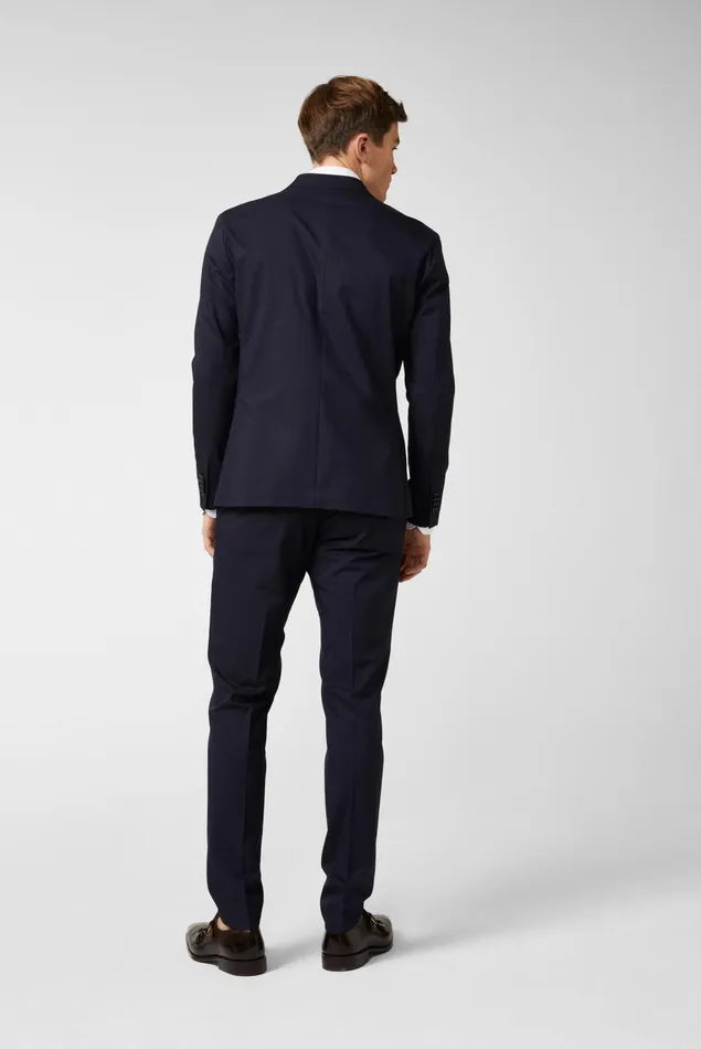 Van Laack Blazers Men Cotton Stretch Jacket Blue Van Laack Blazers Men Cotton Stretch Jacket Blue