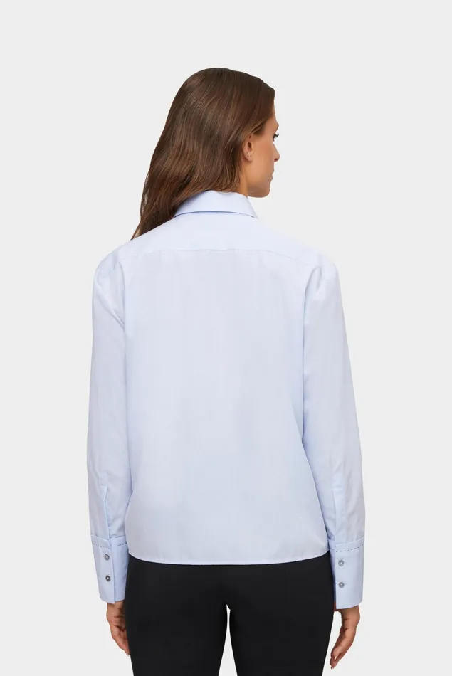 Van Laack Business Blouses Women Poplin Shirt Blouse Light Blue Van Laack Business Blouses Women Poplin Shirt Blouse Light Blue
