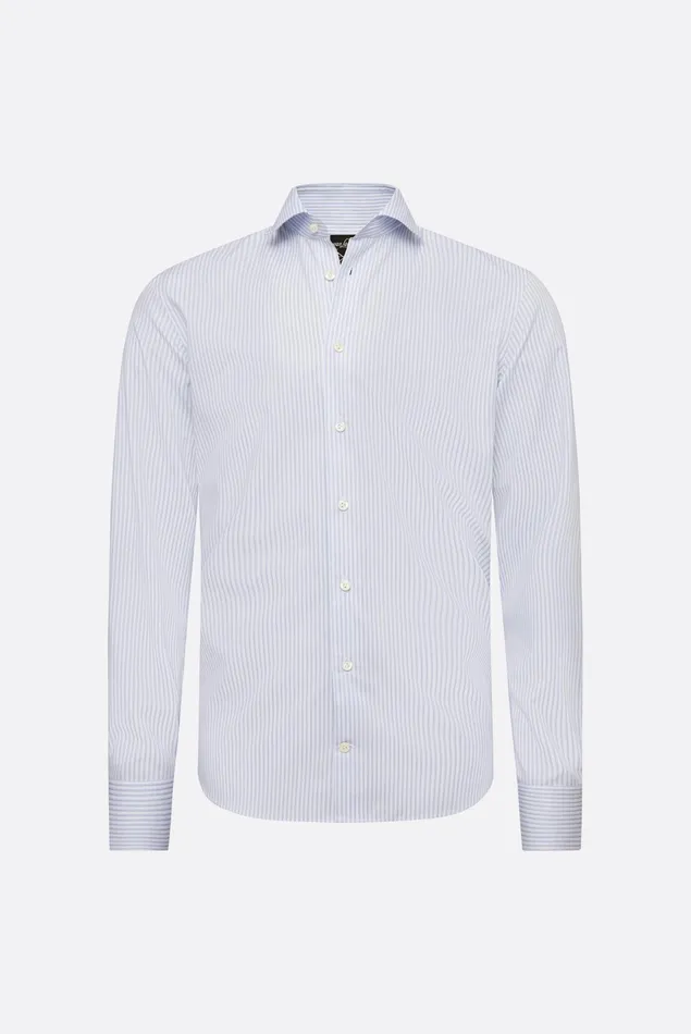 Van Laack Business Shirts Men Striped Dobby Business Shirt Slim Fit