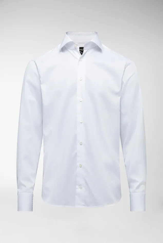 Van Laack Business Shirts Men White Striped Sructured Shirt White Van Laack Business Shirts Men White Striped Sructured Shirt White