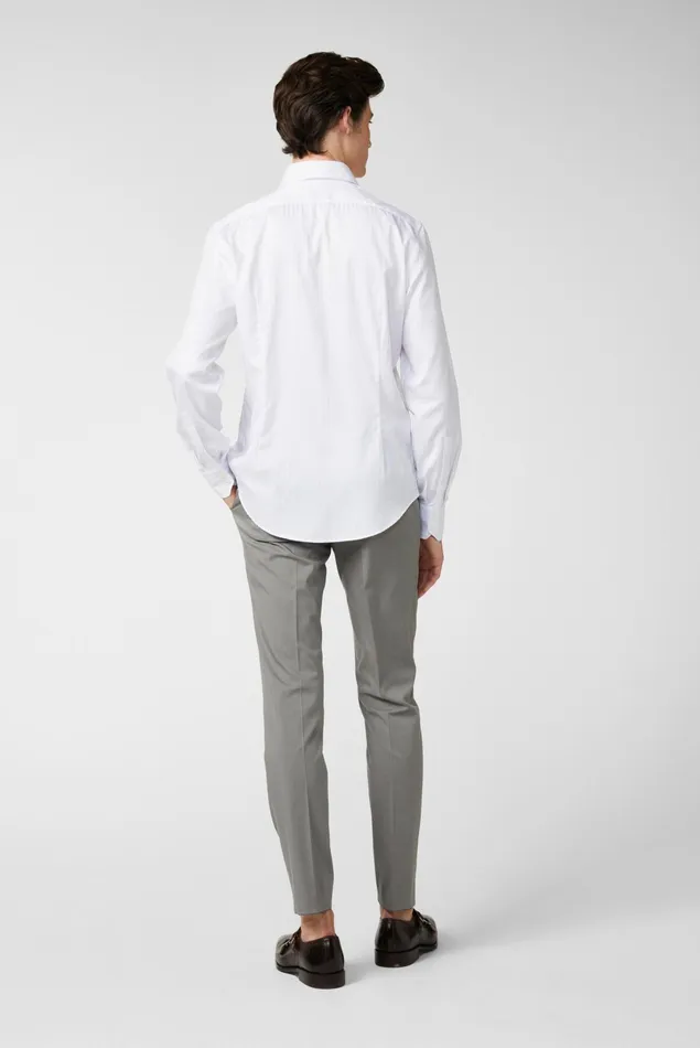 Van Laack Business Shirts Men White Striped Sructured Shirt White Van Laack Business Shirts Men White Striped Sructured Shirt White