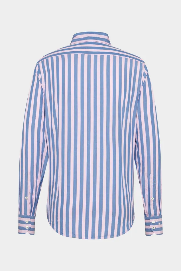 Van Laack Casual Shirts Men Textured BengalStriped Shirt Van Laack Casual Shirts Men Textured BengalStriped Shirt