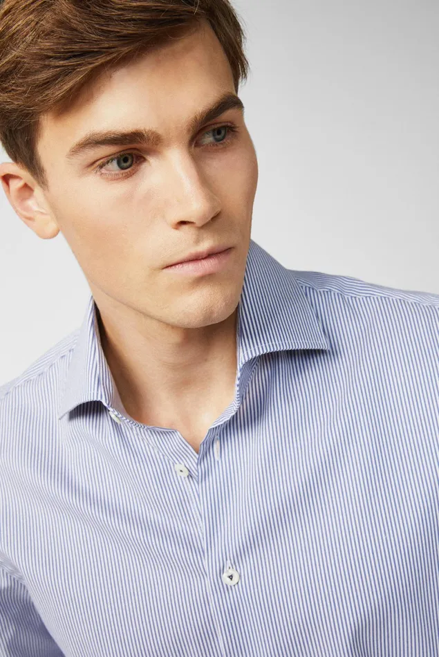 Van Laack Easy Iron Shirts Men Natural Stretch Perfect Look Shirt Candy Stripes On Cotton Twill Van Laack Easy Iron Shirts Men Natural Stretch Perfect Look Shirt Candy Stripes On Cotton Twill