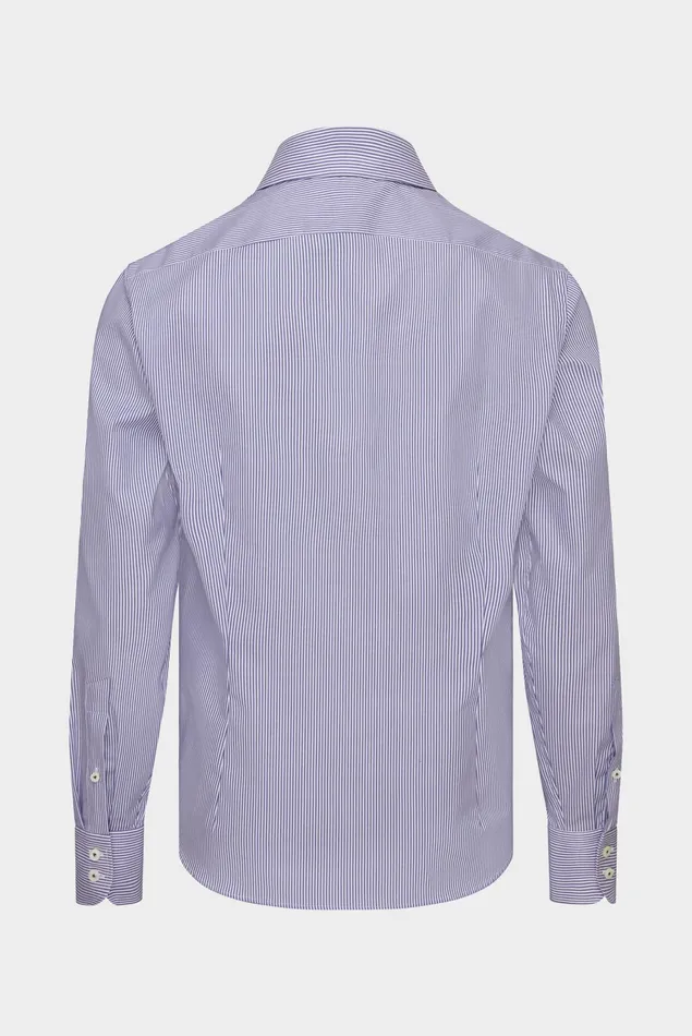 Van Laack Easy Iron Shirts Men Natural Stretch Perfect Look Shirt Candy Stripes On Cotton Twill Van Laack Easy Iron Shirts Men Natural Stretch Perfect Look Shirt Candy Stripes On Cotton Twill