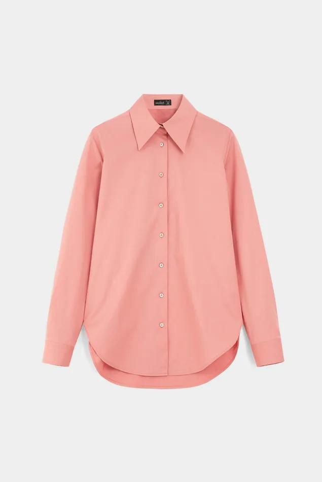 Van Laack Festive Blouses Women Long Shirt With Chest Pocket