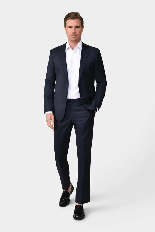 Van Laack Jeans and Pants Men Pants Made Of Merino Wool Blue Van Laack Jeans and Pants Men Pants Made Of Merino Wool Blue
