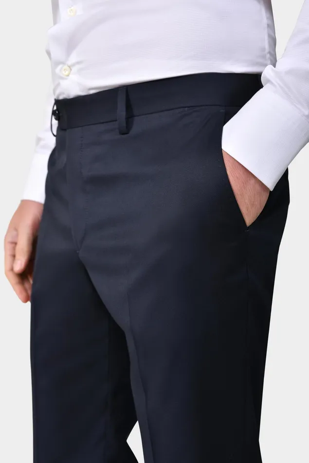 Van Laack Jeans and Pants Men Pants Made Of Merino Wool Blue Van Laack Jeans and Pants Men Pants Made Of Merino Wool Blue