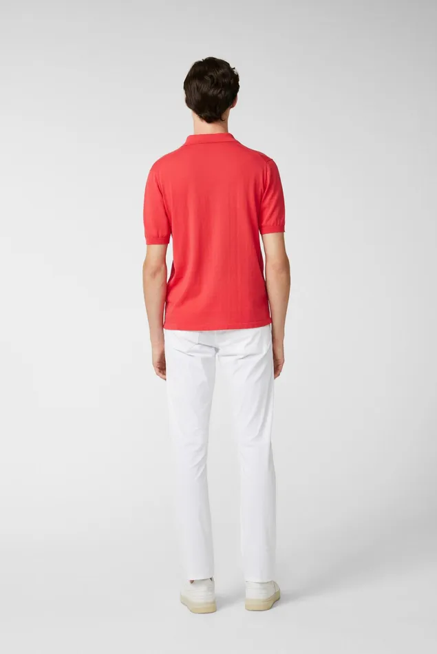 Van Laack Poloshirts Men Knitted Air Cotton PoloShirt Red Van Laack Poloshirts Men Knitted Air Cotton PoloShirt Red