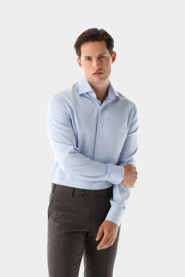 Van Laack SlimFit Shirts Men Checked Dobby Shirt Slim Fit Van Laack SlimFit Shirts Men Checked Dobby Shirt Slim Fit