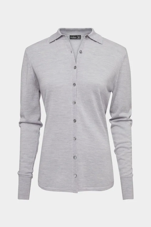 Van Laack Sweaters and Cardigans Women MSABILE 8211 Fullyfashioned Shirt In 100 Ultrafine Merino Van Laack Sweaters and Cardigans Women MSABILE 8211 Fullyfashioned Shirt In 100 Ultrafine Merino