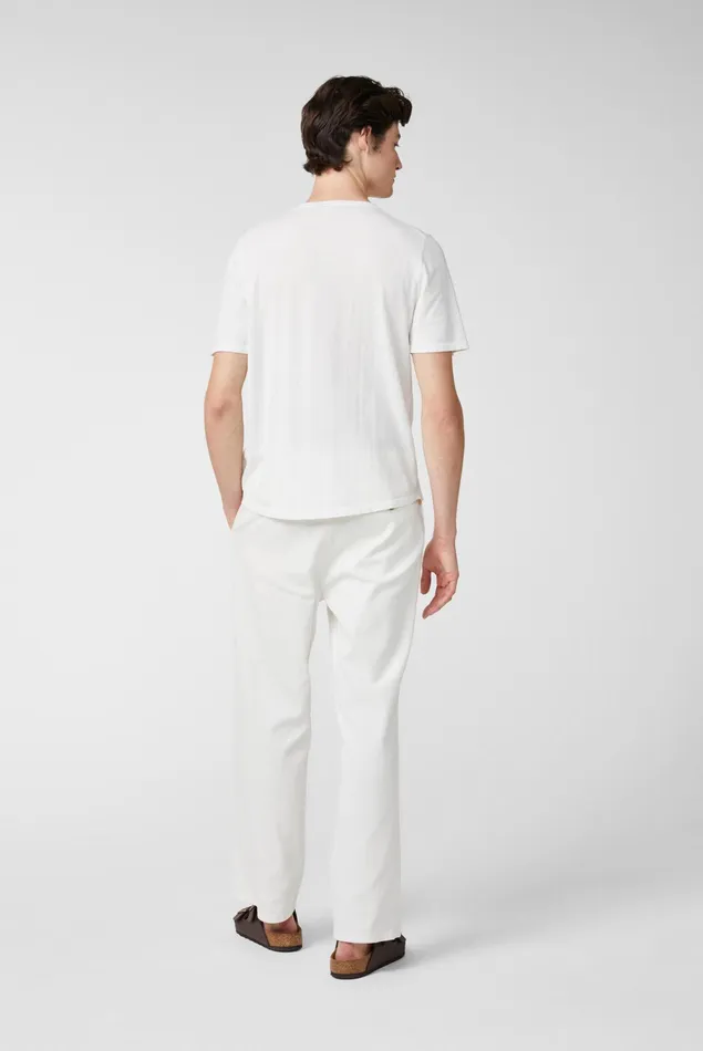 Van Laack TShirts Men Knittted Air Cotton TShirt White Van Laack TShirts Men Knittted Air Cotton TShirt White