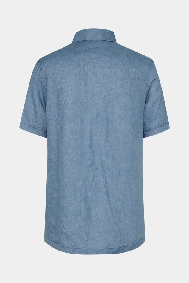 Van Laack TailorFit Shirts Men Super Soft Linen Bowlingshirt Blue Van Laack TailorFit Shirts Men Super Soft Linen Bowlingshirt Blue