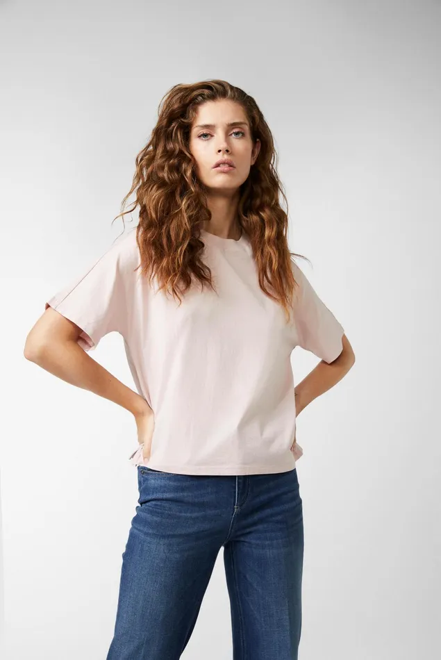 Van Laack Tops and TShirts Women Mola 8211 Boxy Tshirt Half Sleeves Straight Cut Long Staple Cotton Jersey Van Laack Tops and TShirts Women Mola 8211 Boxy Tshirt Half Sleeves Straight Cut Long Staple Cotton Jersey