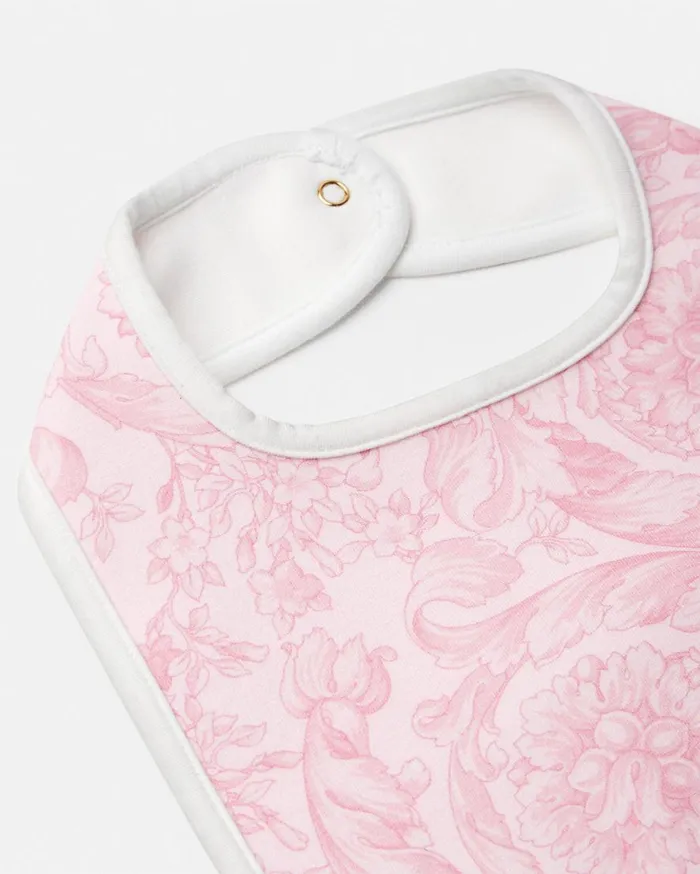 Versace Accessories Barocco Baby Bib Pinkprint 8211 Children Versace Accessories Barocco Baby Bib Pinkprint 8211 Children