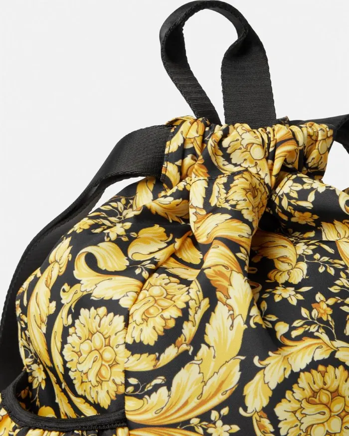 Versace Accessories Barocco Kids Drawstring Backpack Black 8211 Children Versace Accessories Barocco Kids Drawstring Backpack Black 8211 Children