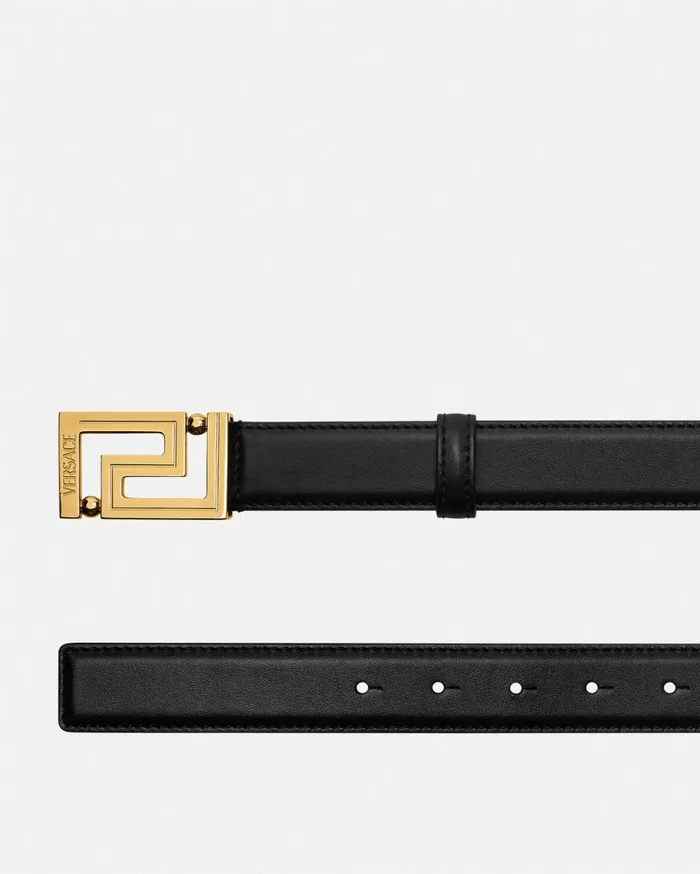 Versace Belts Greca Leather Belt 3 Cm Blackgold 8211 Men Versace Belts Greca Leather Belt 3 Cm Blackgold 8211 Men