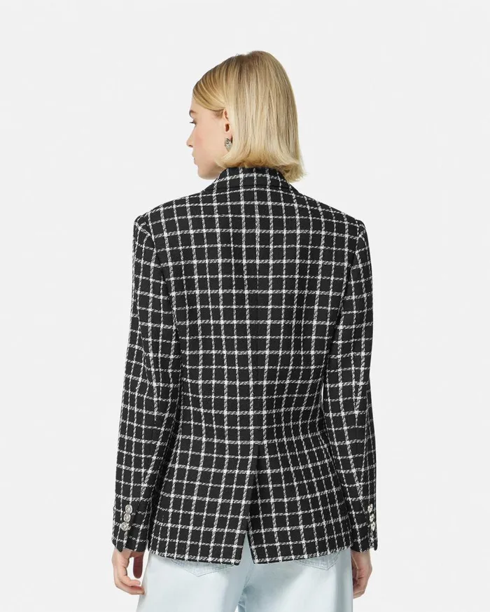 Versace Blazer and Jackets Tweed Slim Masculine Blazer Black 8211 Women Versace Blazer and Jackets Tweed Slim Masculine Blazer Black 8211 Women