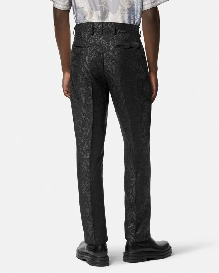 Versace Blazers and Suits WoolBlend Formal Pants Black 8211 Men Versace Blazers and Suits WoolBlend Formal Pants Black 8211 Men