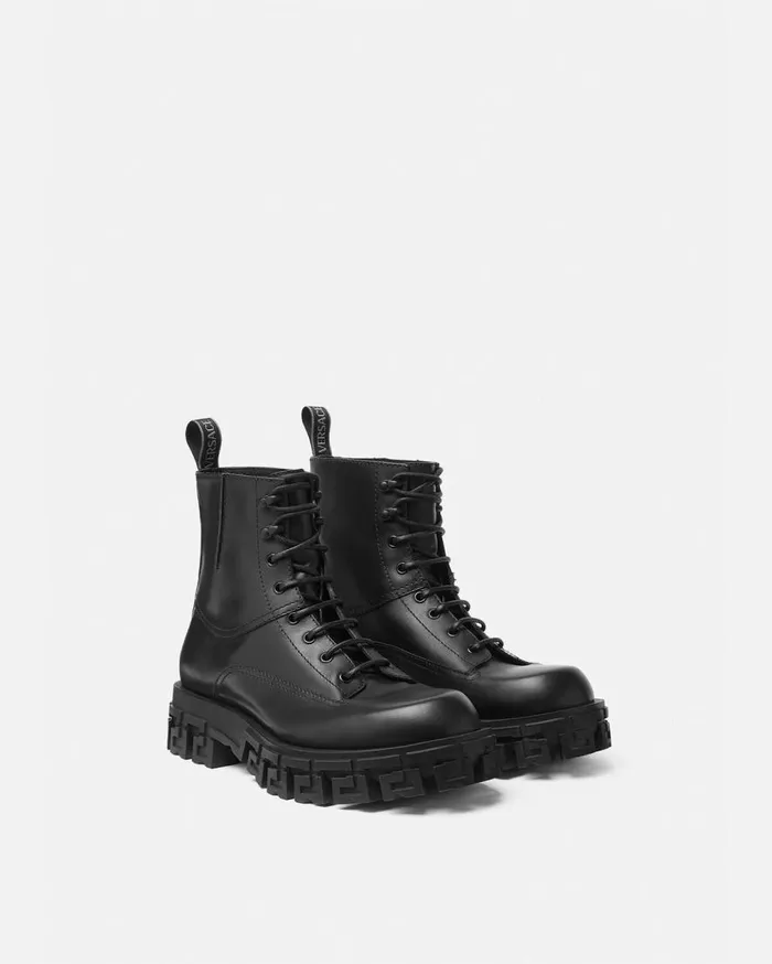 Versace Boots Greca Portico Boots Black 8211 Men Versace Boots Greca Portico Boots Black 8211 Men