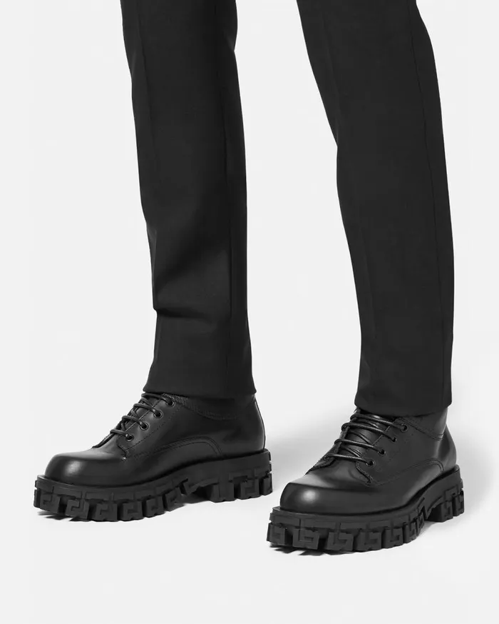 Versace Boots Greca Portico Boots Black 8211 Men Versace Boots Greca Portico Boots Black 8211 Men