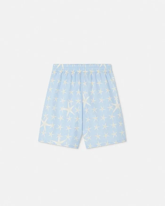Versace Clothing Stella Marina Kids Bermuda Shorts Light Blue 8211 Children