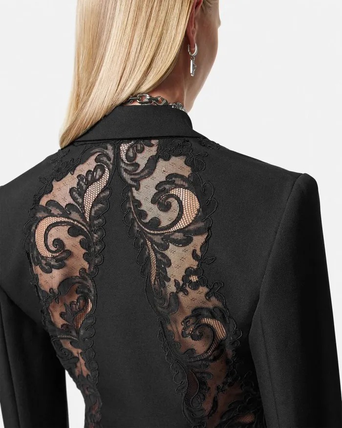 Versace Dresses Barocco Lace Blazer Dress Black 8211 Women Versace Dresses Barocco Lace Blazer Dress Black 8211 Women