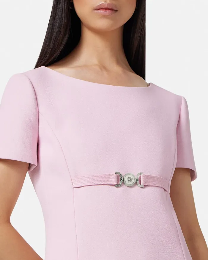Versace Dresses Medusa 03995 ShortSleeved Mini Dress Light Pink 8211 Women Versace Dresses Medusa 03995 ShortSleeved Mini Dress Light Pink 8211 Women