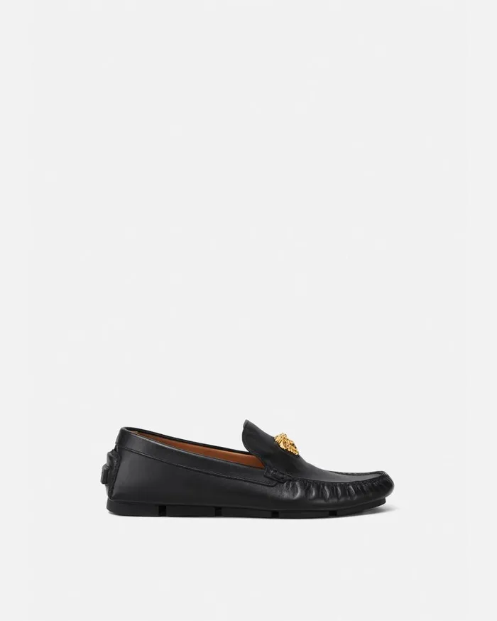 Versace Drivers La Medusa Driver Shoes Blackgold 8211 Men