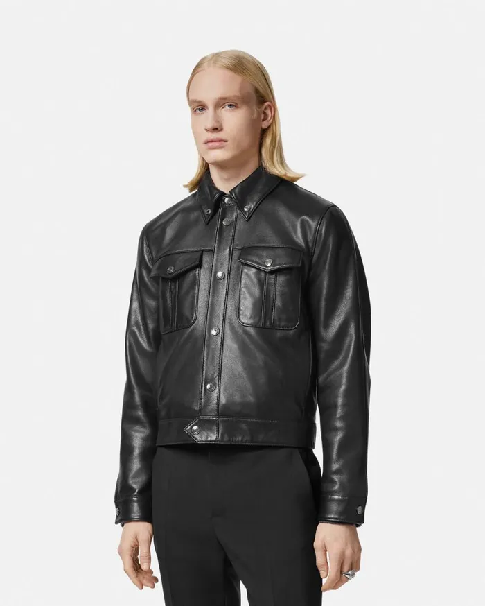 Versace Jackets and Coats Leather Blouson Jacket Black 8211 Men Versace Jackets and Coats Leather Blouson Jacket Black 8211 Men