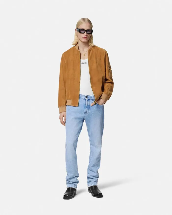Versace Jackets and Coats Suede Bomber Jacket Brown 8211 Men Versace Jackets and Coats Suede Bomber Jacket Brown 8211 Men