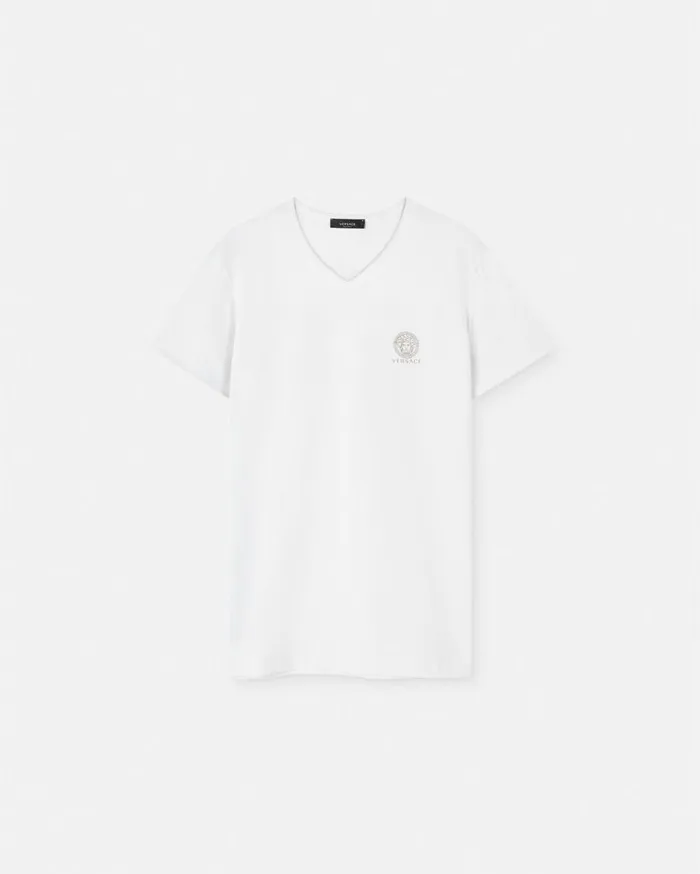 Versace Loungewear and Pajamas Medusa Undershirt White 8211 Men