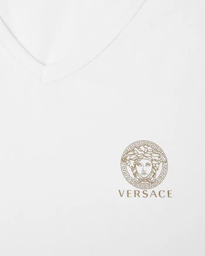 Versace Loungewear and Pajamas Medusa Undershirt White 8211 Men Versace Loungewear and Pajamas Medusa Undershirt White 8211 Men