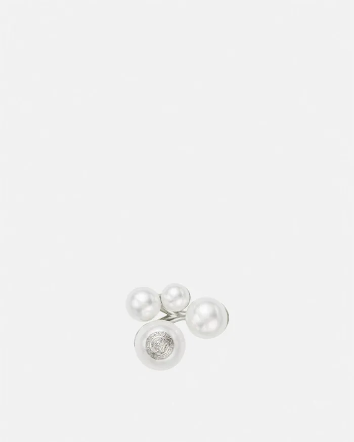 Versace Rings Medusa Pearl Ring Silver 8211 Women