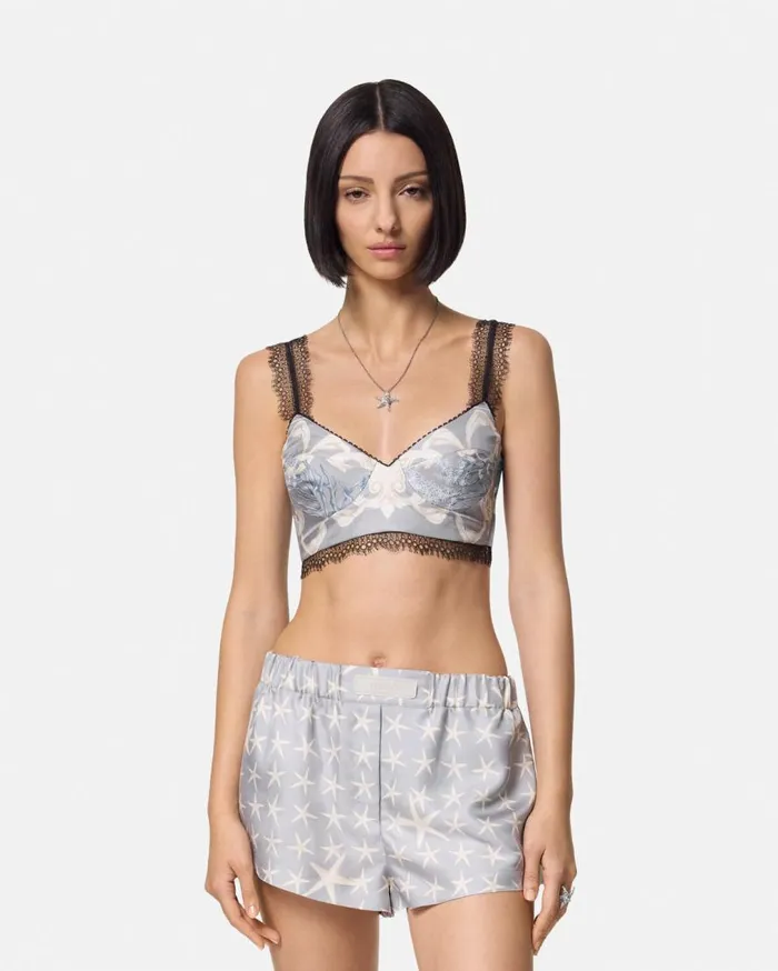 Versace Shirts and Tops Barocco Sea Silk Bralette Top Blueprint 8211 Women Versace Shirts and Tops Barocco Sea Silk Bralette Top Blueprint 8211 Women