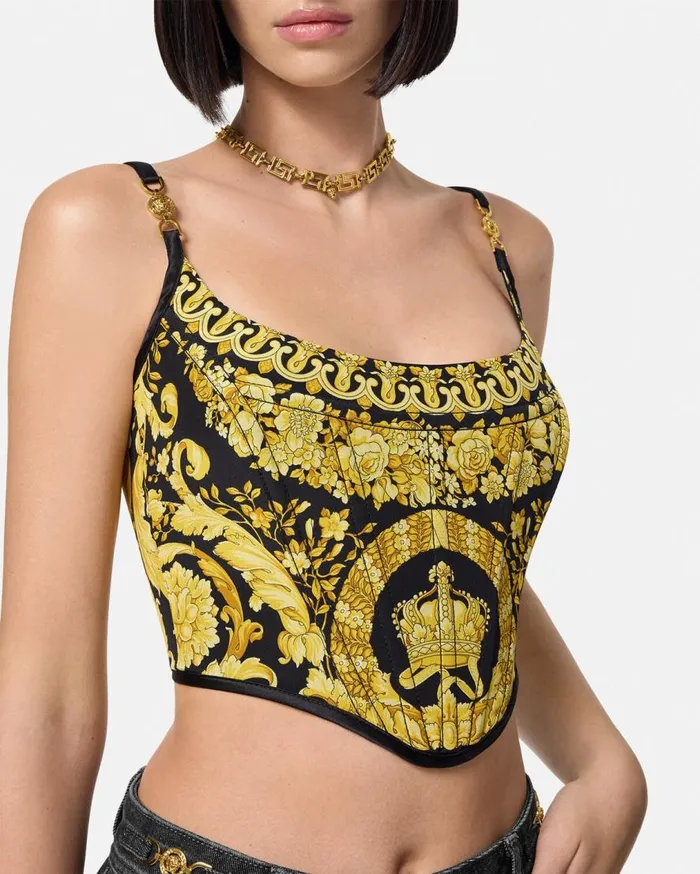 Versace Shirts and Tops La Coupe Des Dieux Corset Top Blackprint 8211 Women Versace Shirts and Tops La Coupe Des Dieux Corset Top Blackprint 8211 Women