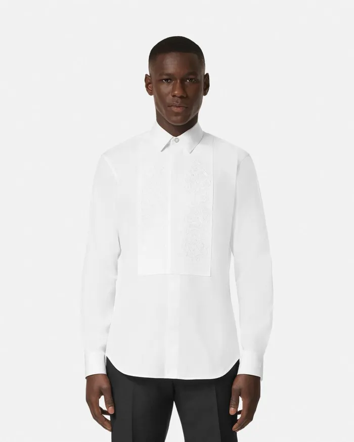 Versace Shirts Barocco Formal Shirt White 8211 Men Versace Shirts Barocco Formal Shirt White 8211 Men