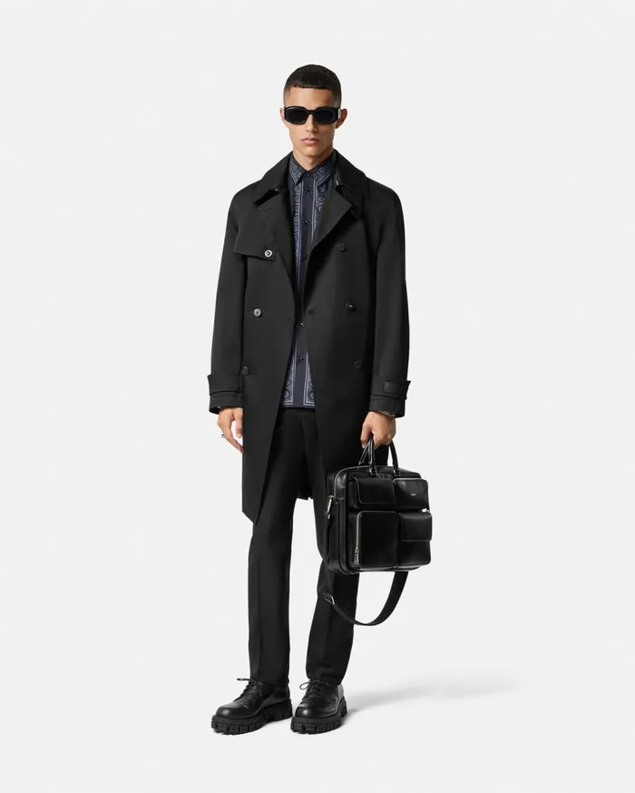Versace Shirts Cotton Barocco Shirt Blackprint 8211 Men Versace Shirts Cotton Barocco Shirt Blackprint 8211 Men